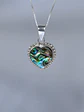 Colgante Corazón Mini Entorchado Abalone - Miniatura 1