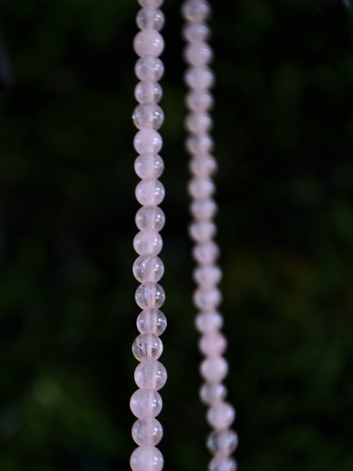 Collar Mostacillas Cuarzo Rosa 3