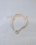 Collar Perlas de Río 8mm Broche Timón