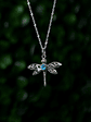 Colgante Libélula Topacio Azul - Miniatura 1
