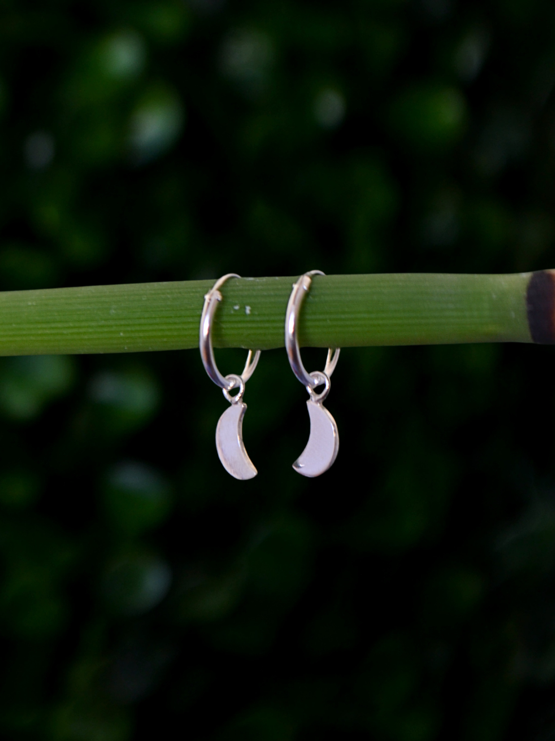 Argollas 12mm Luna Creciente  3