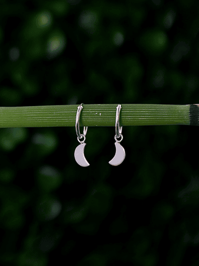 Argollas 12mm Luna Creciente 