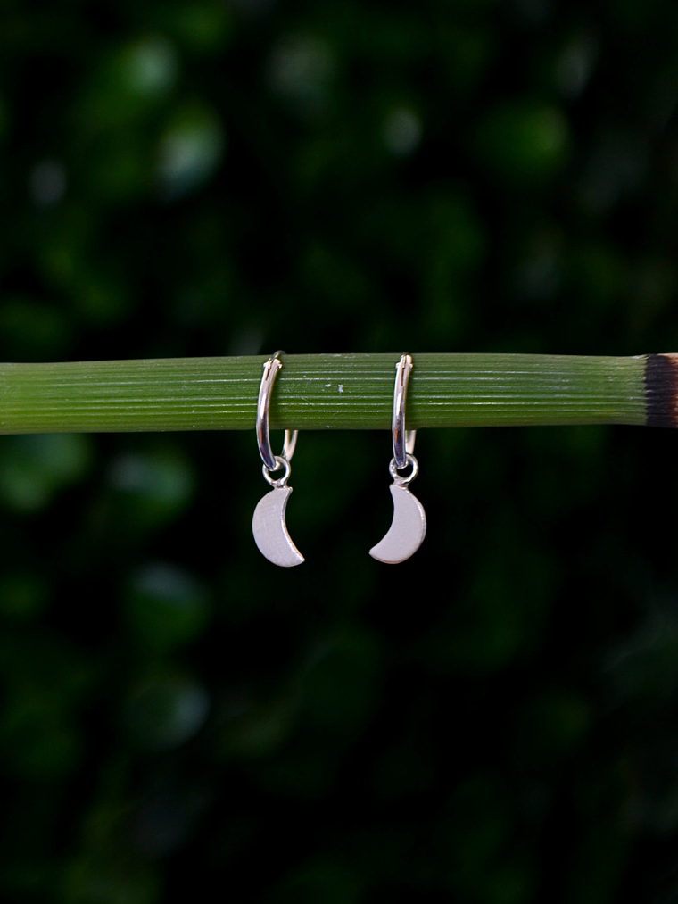 Argollas 12mm Luna Creciente  1