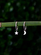 Argollas 12mm Luna y Estrella - Miniatura 1