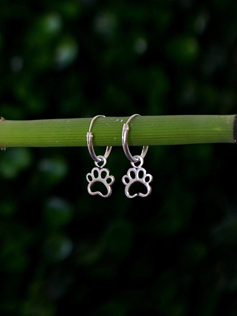 Argollas 12mm Huellas  2