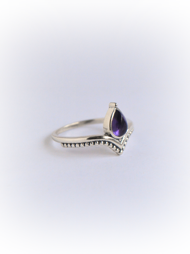 Anillo Gota Amatista 3