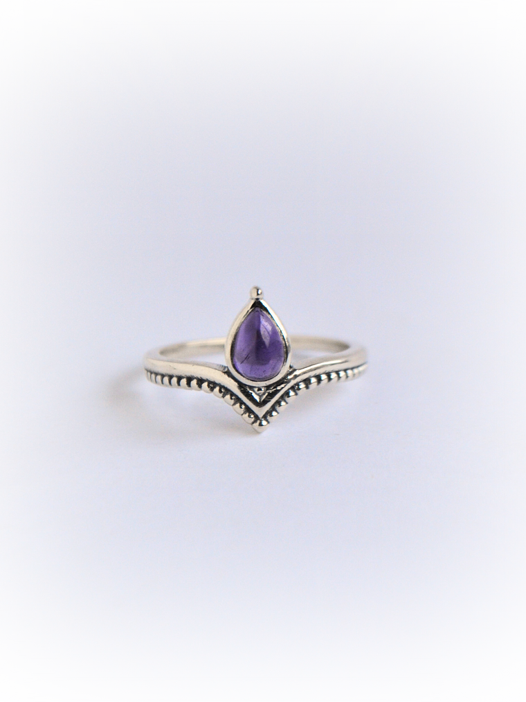 Anillo Gota Amatista 2