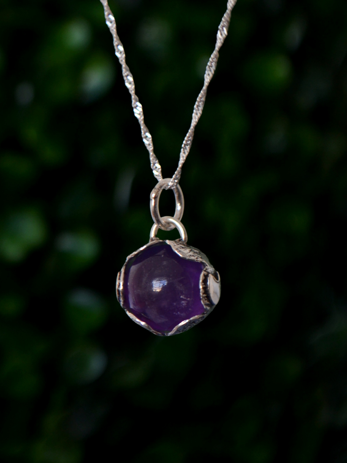 Colgante Mini Esfera Giratoria Amatista 1