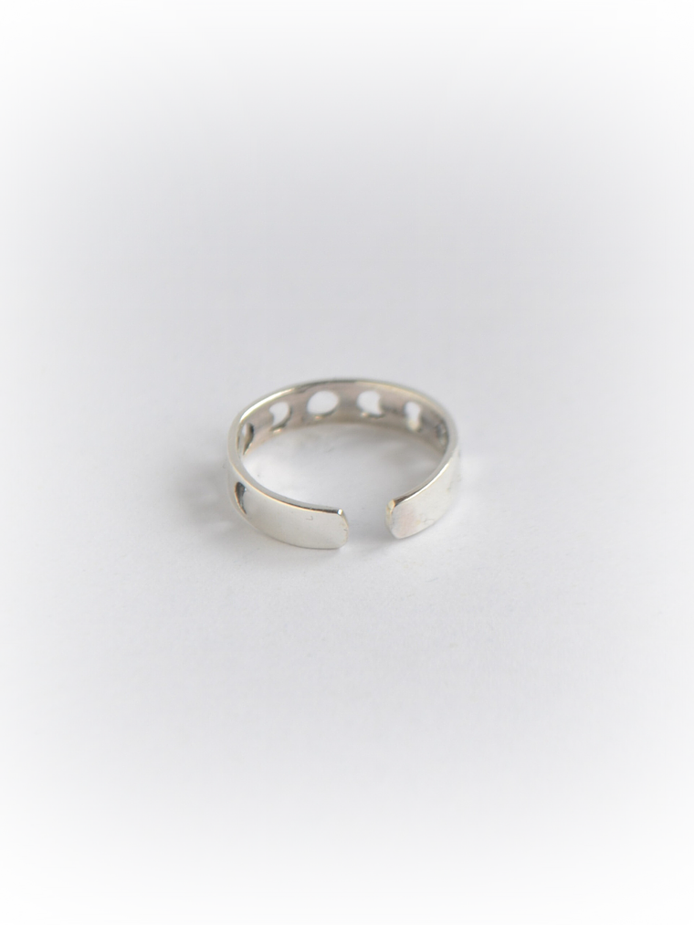 Anillo Midi Fases Lunares 2