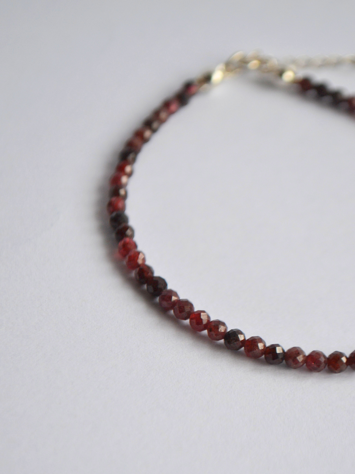 Pulsera Mostacillas Granate 1