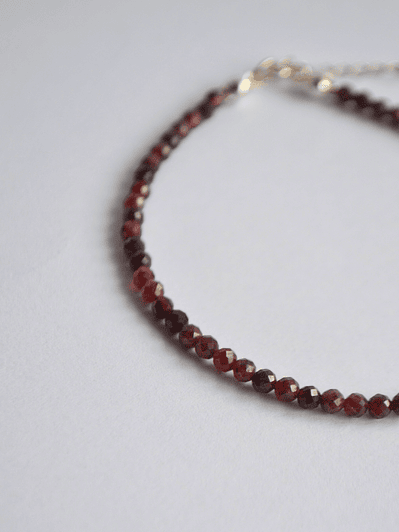 Pulsera Mostacillas Granate