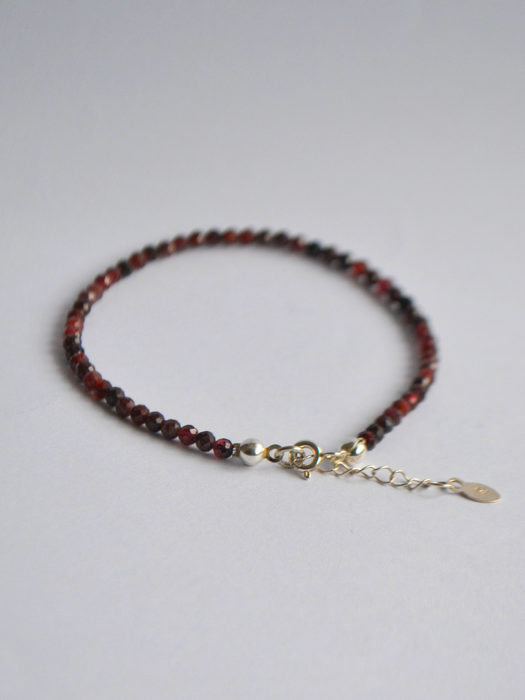 Pulsera Mostacillas Granate 3