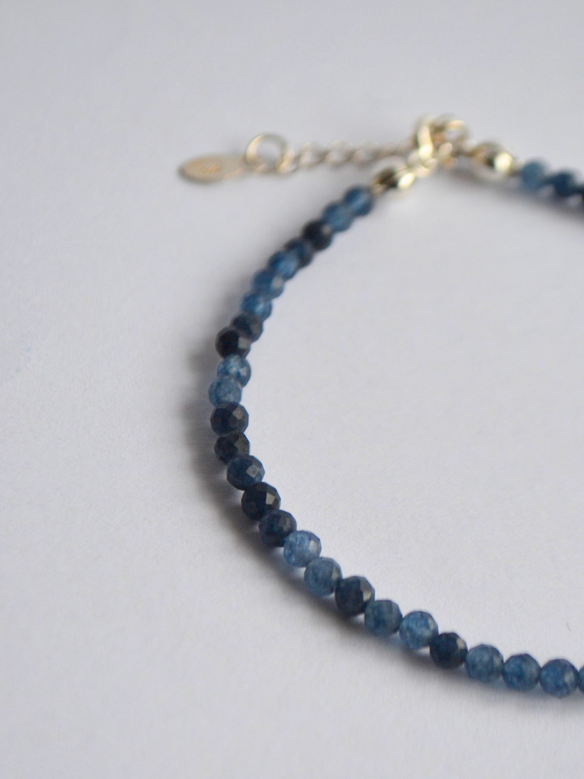 Pulsera Mostacillas Circón Zafiro  1