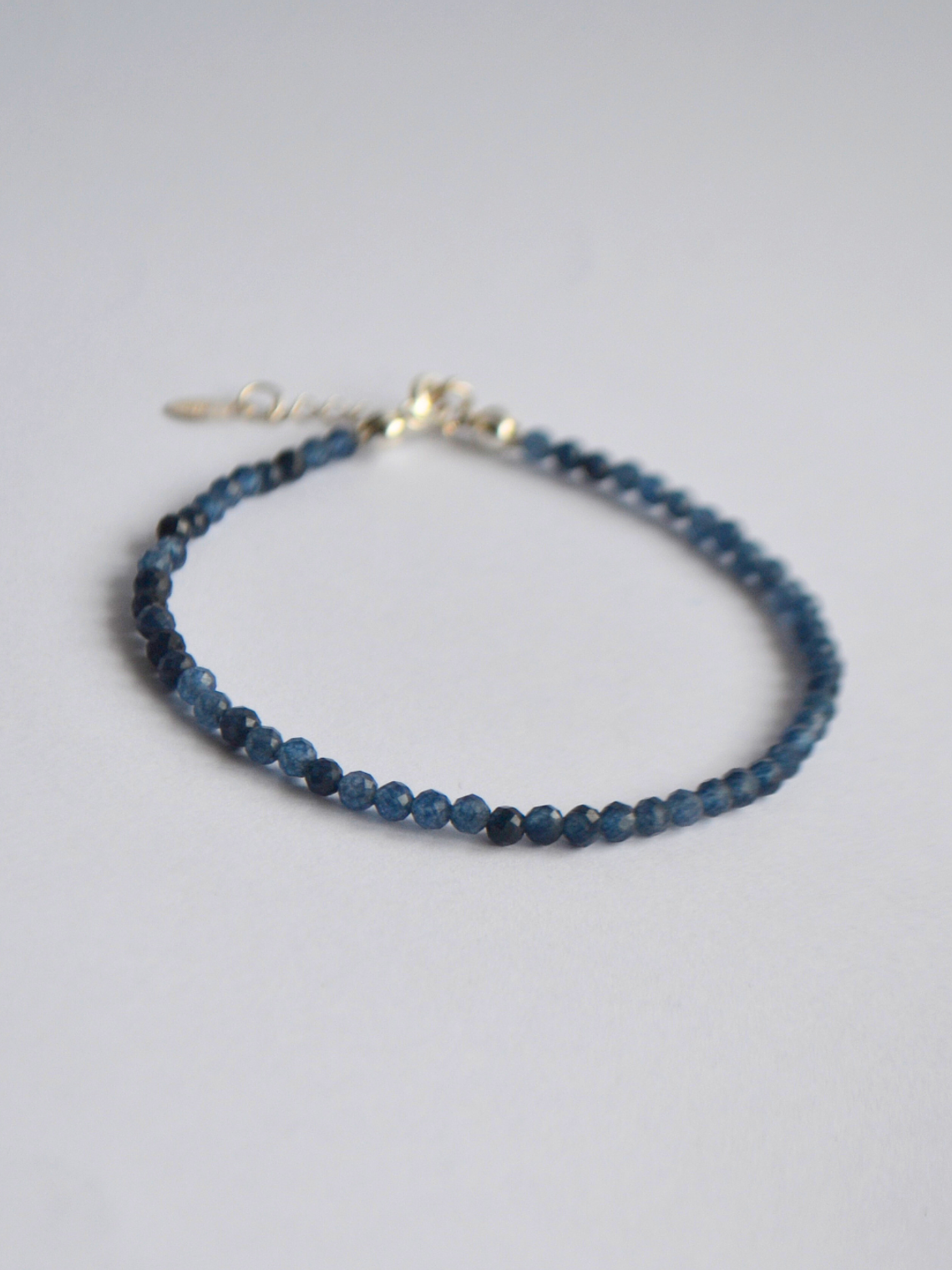 Pulsera Mostacillas Circón Zafiro  3