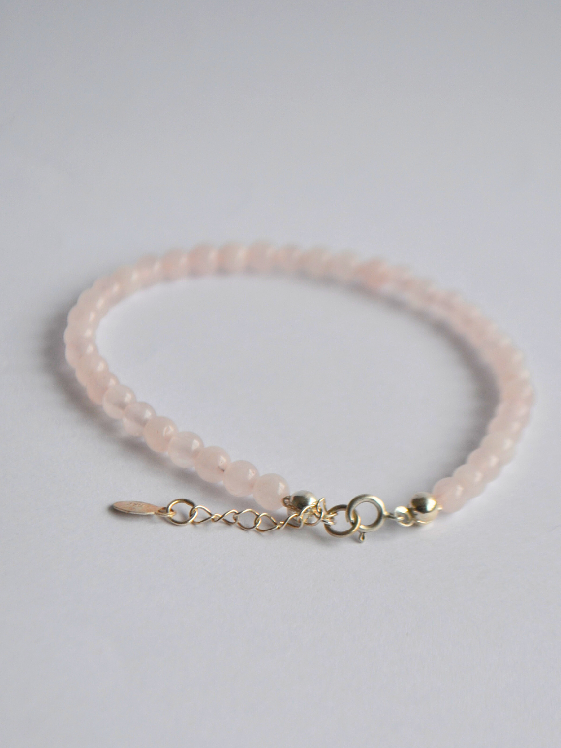 Pulsera Mostacillas Cuarzo Rosa 2