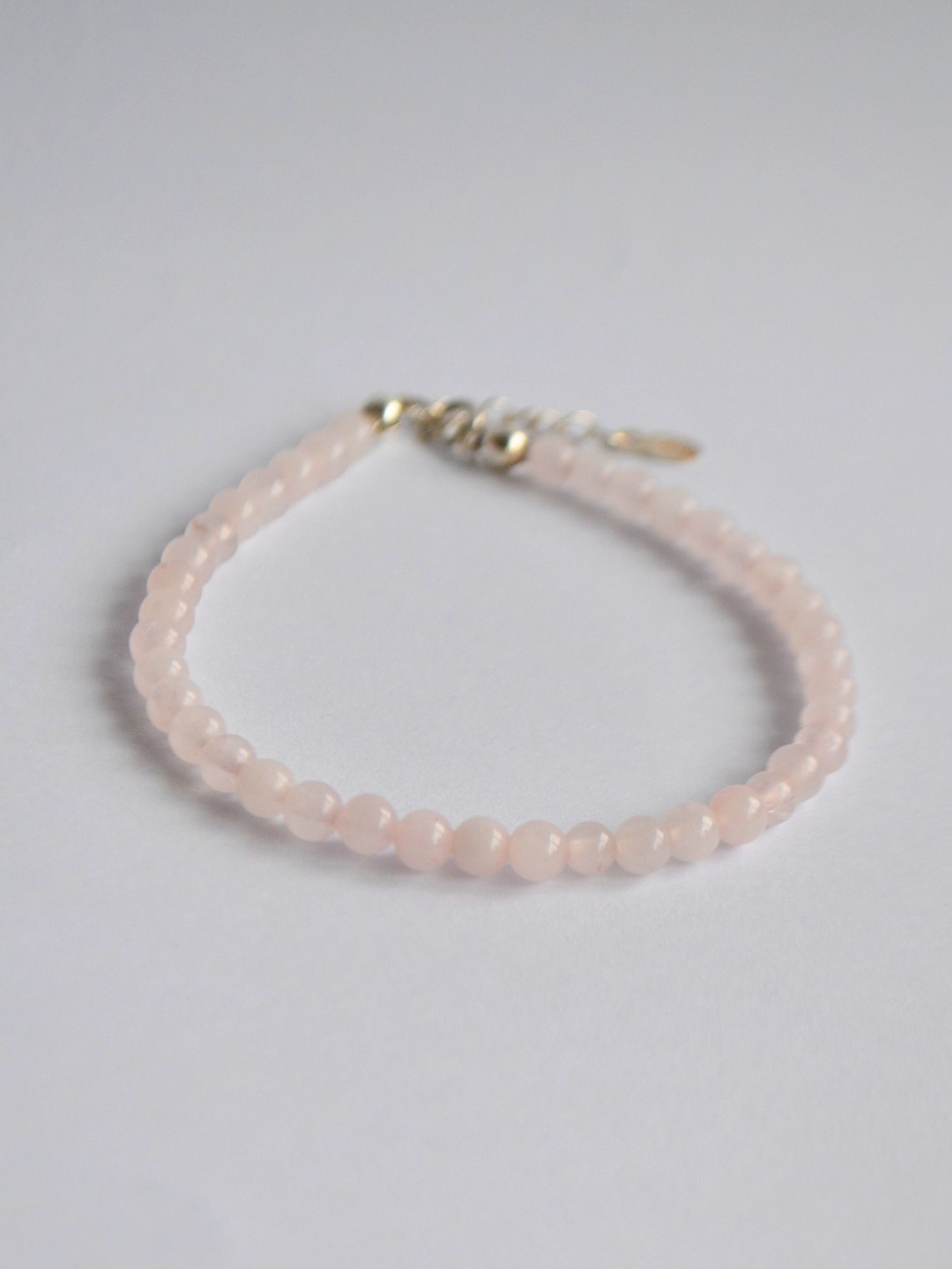 Pulsera Mostacillas Cuarzo Rosa 1