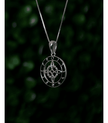 Colgante Nudo de Bruja y Fases Lunares