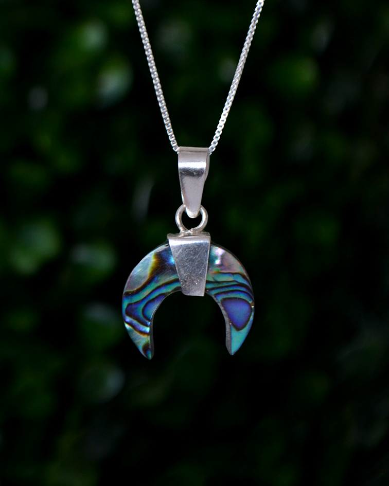 Colgante Abalone Luna Creciente
