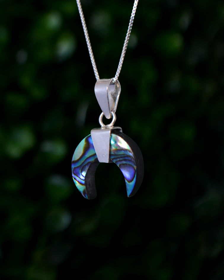 Colgante Abalone Luna Creciente