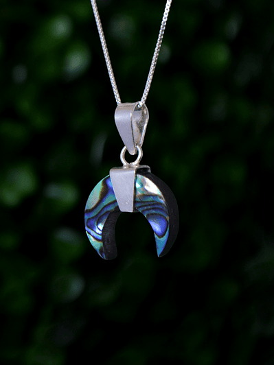 Colgante Abalone Luna Creciente