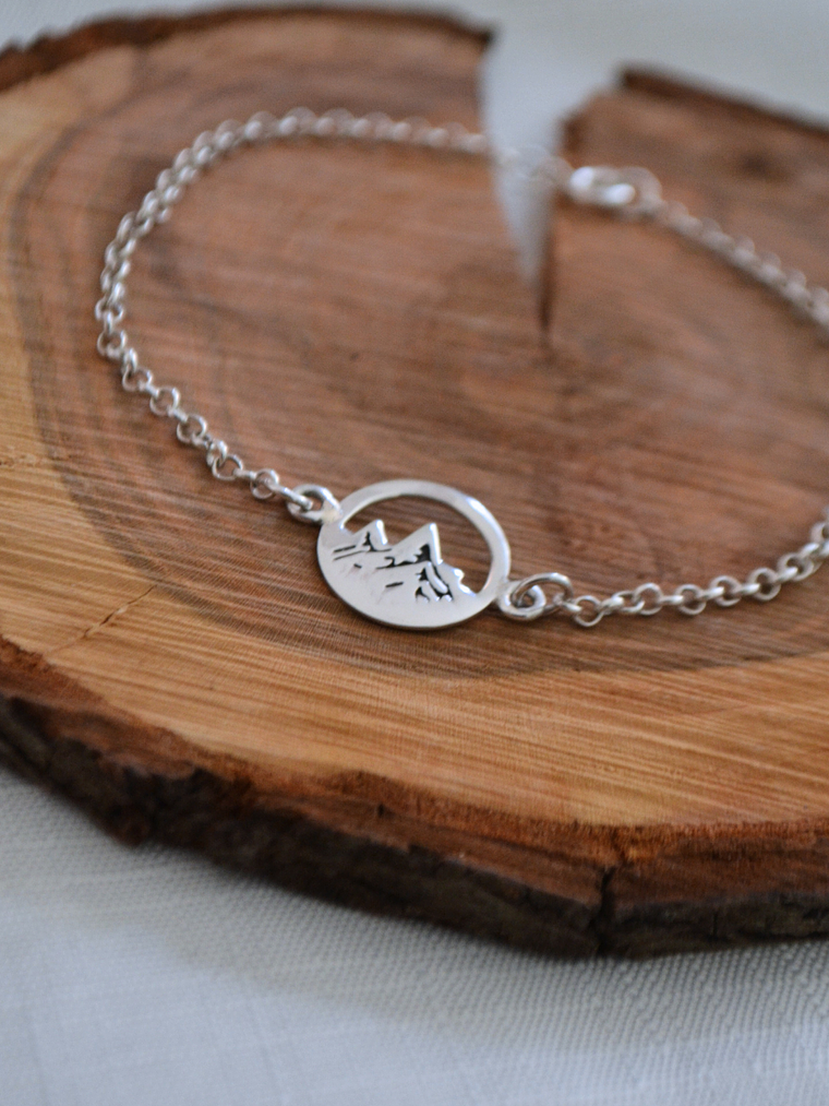Pulsera Montañas Plata 925 2
