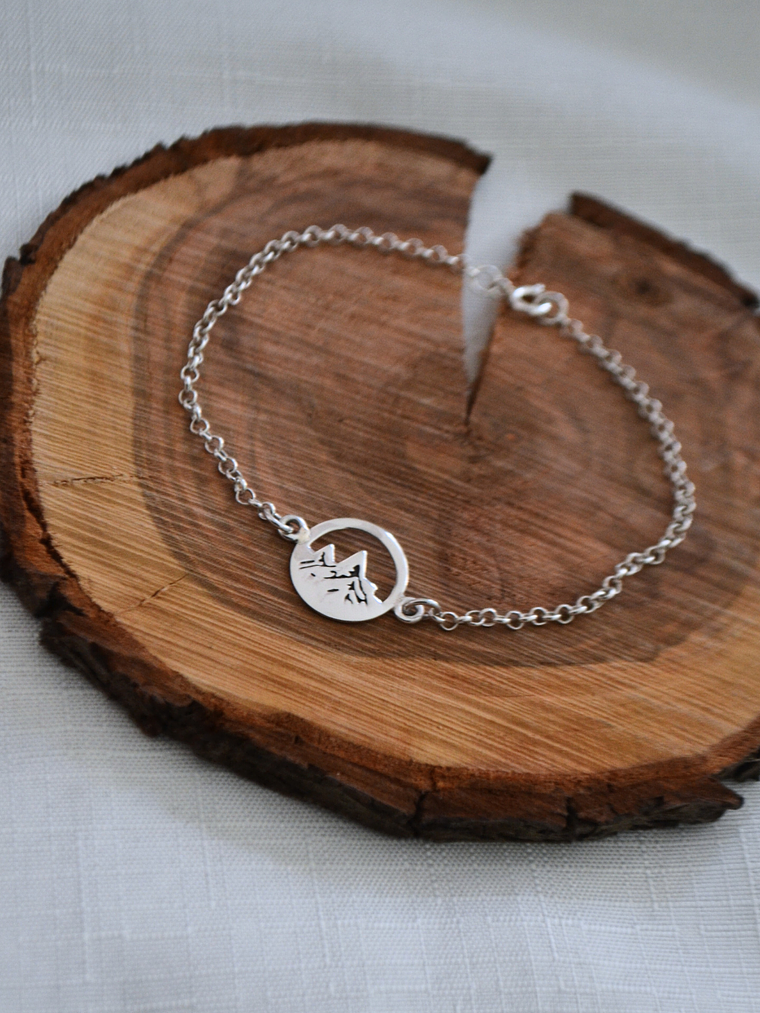 Pulsera Montañas Plata 925 1