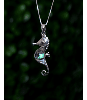 Colgante Caballo de Mar con Abalone