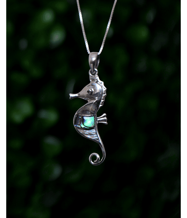 Colgante Caballo de Mar con Abalone