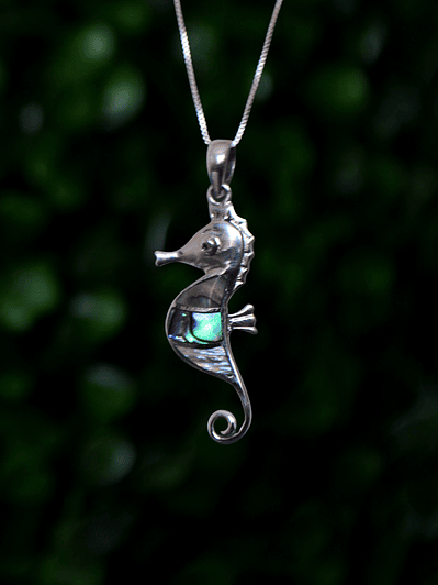 Colgante Caballo de Mar con Abalone