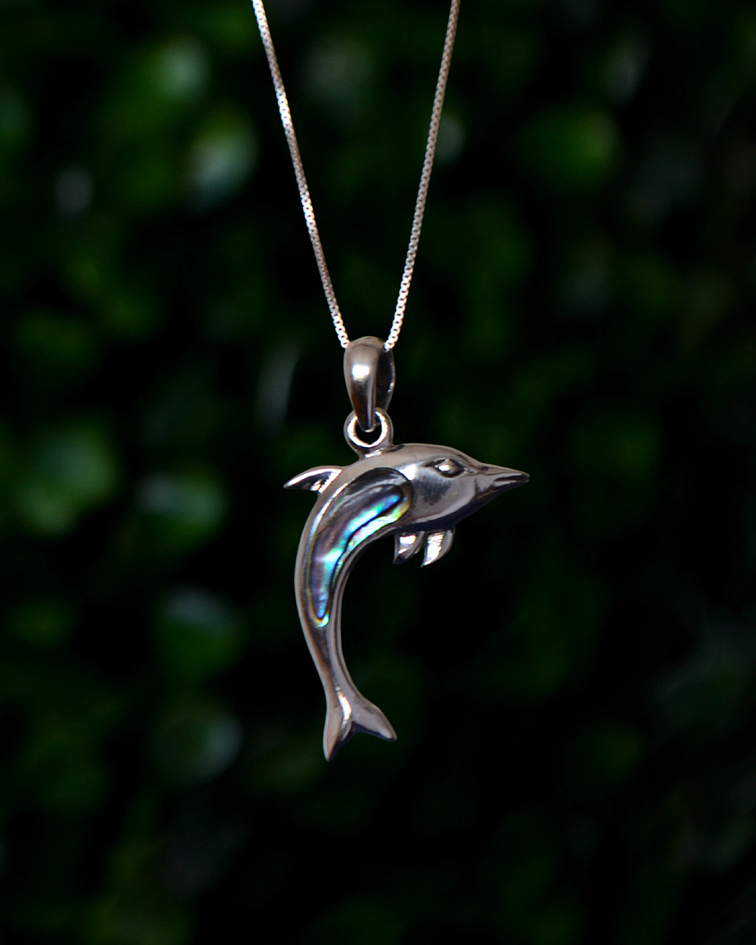 Colgante Delfín con Abalone