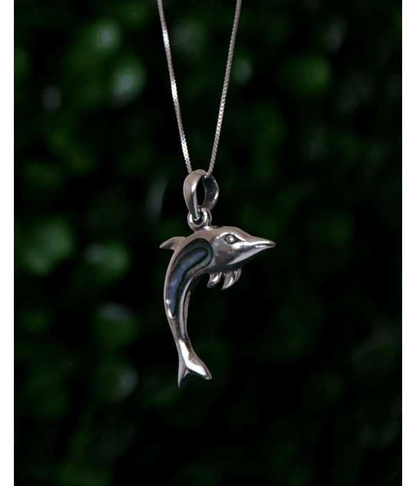 Colgante Delfín con Abalone