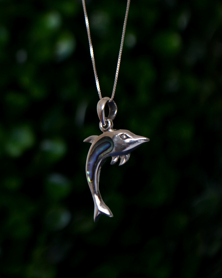 Colgante Delfín con Abalone