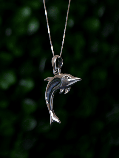 Colgante Delfín con Abalone