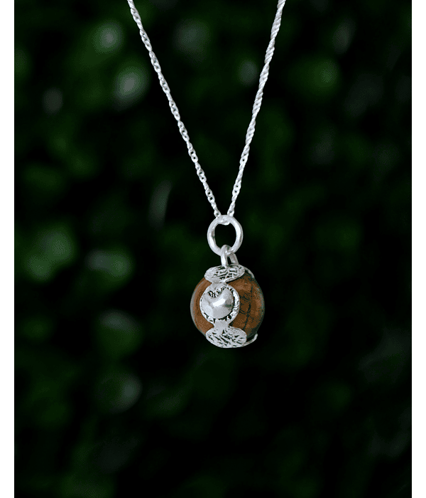 Colgante Mini Esfera Giratoria Ojo de Tigre