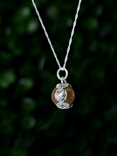 Colgante Mini Esfera Giratoria Ojo de Tigre