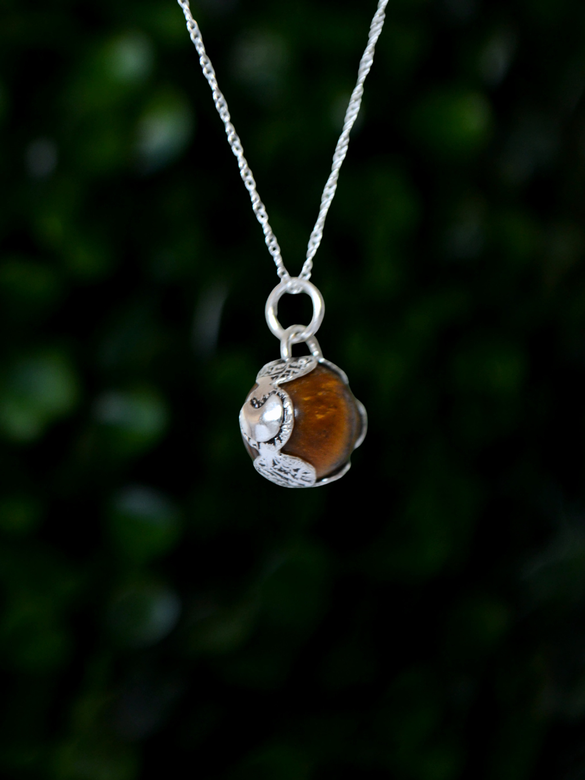 Colgante Mini Esfera Giratoria Ojo de Tigre 3