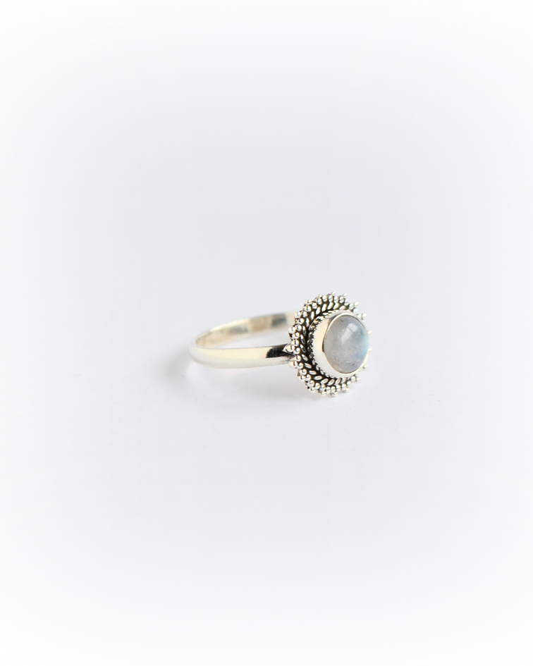 Anillo Sol Piedra Luna