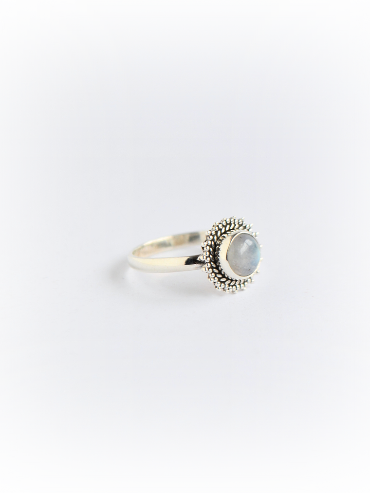 Anillo Sol Piedra Luna 3