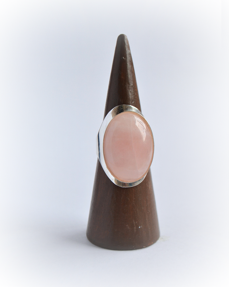 Anillo Maxi Cuarzo Rosa