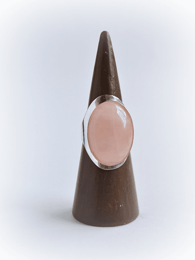 Anillo Maxi Cuarzo Rosa
