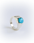Anillo Sello Piedra Turquesa