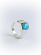 Anillo Sello Piedra Turquesa - Miniatura 2
