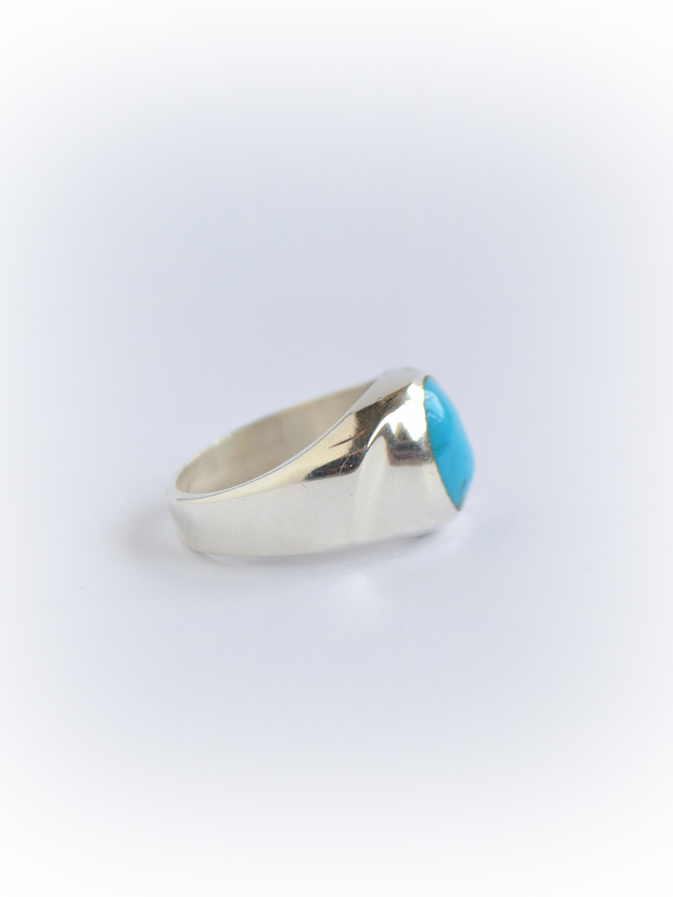 Anillo Sello Piedra Turquesa 3