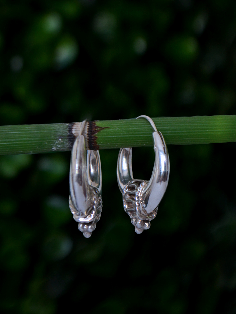 Argollas Bali Infladas 20mm 2