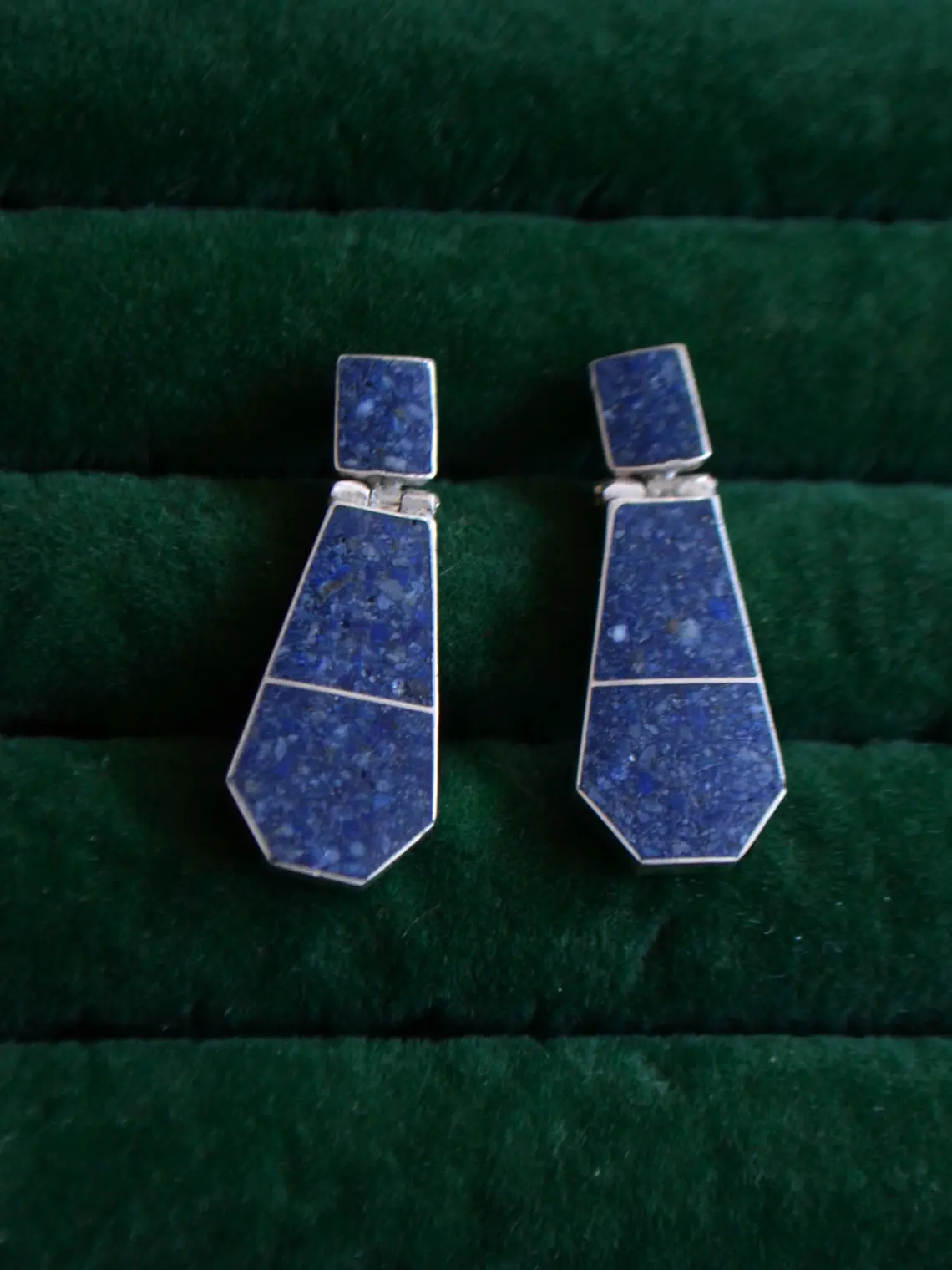 Aros Equilibrio Cielo Andino Lapislázuli - Hecho a mano 3