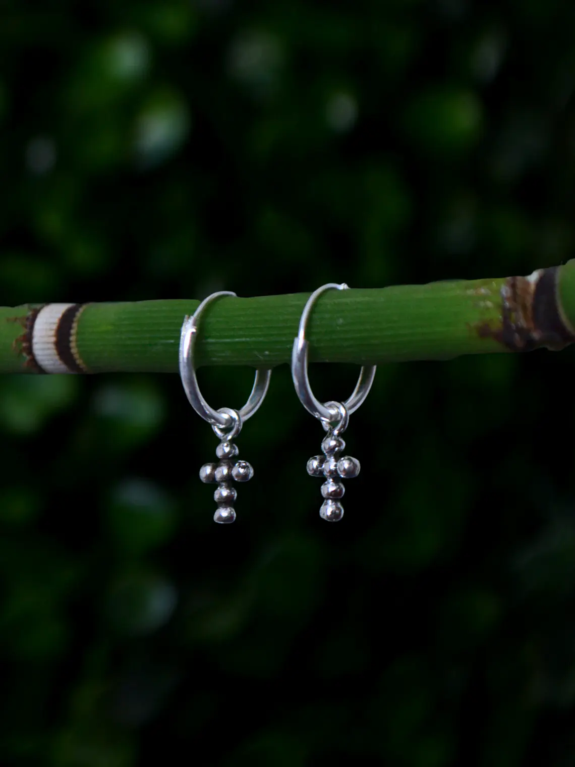 Argollas 12mm Cruz Esferas 3