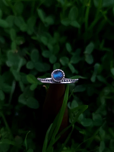 Anillo Piedra Labradorita