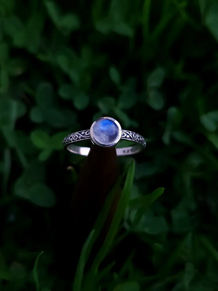 Anillo Bruma Piedra Luna 1