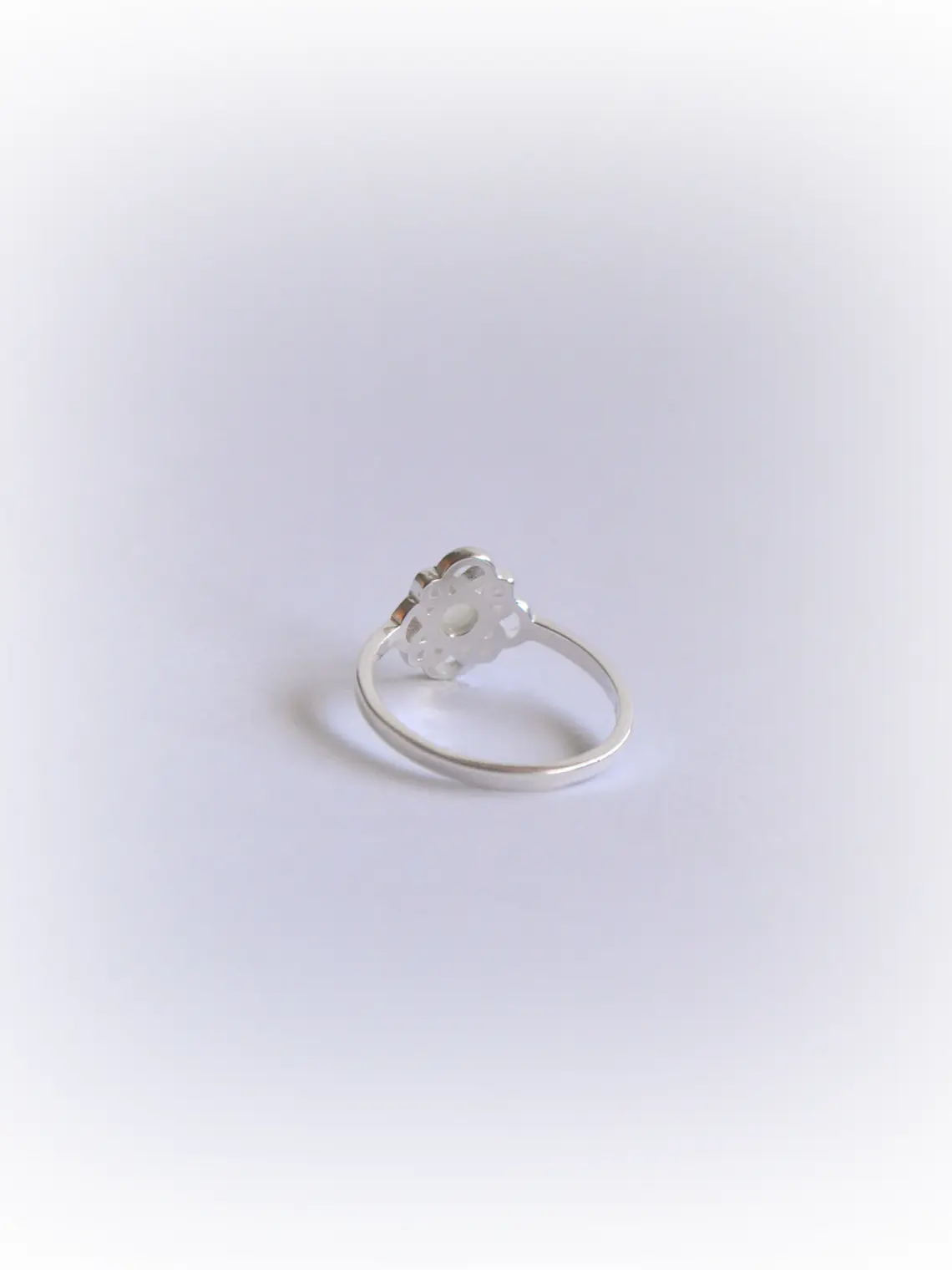 Anillo Flor Mandala Piedra Luna 2