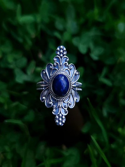 Maxi Anillo Tribal Lapizlazuli